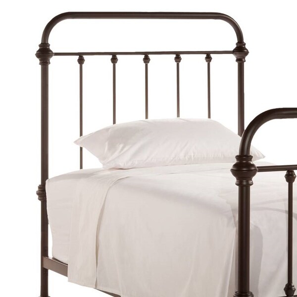 Twin size Farmhouse Headboard in Rustic Bronze Metal Finish - - 36214988