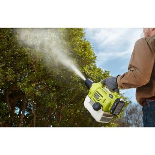 RYOBI ONE+ 18V Cordless Battery 1 Gal. Chemical Sprayer and Cordless FoggerMister (2-Tool) with 1.3 Ah Battery and Charger P2810-P2805BTL