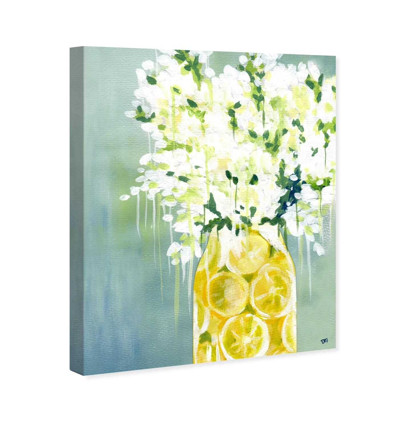 Runway Avenue Food and Cuisine Wall Art Canvas Prints and#8216;Limoncello Home DA(C)cor， 30 x 36 ， Yellow， Green