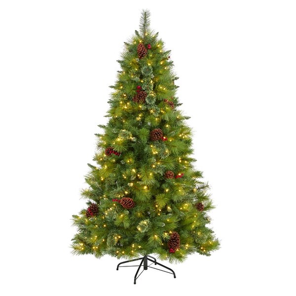 6' Montana Mixed Pine Christmas Tree with 350 Clear LED Lights