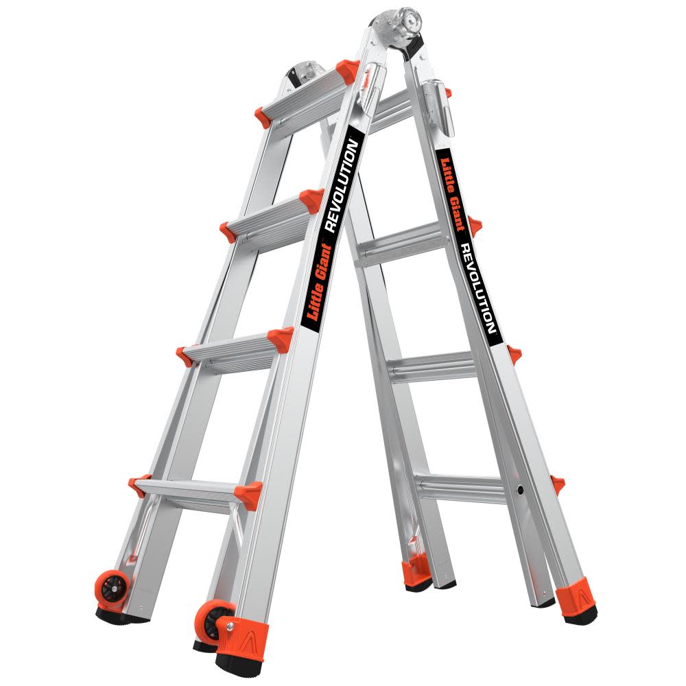 Revolution M17 Aluminum 300 lb Telescoping Type-1A Multi-Position Ladder