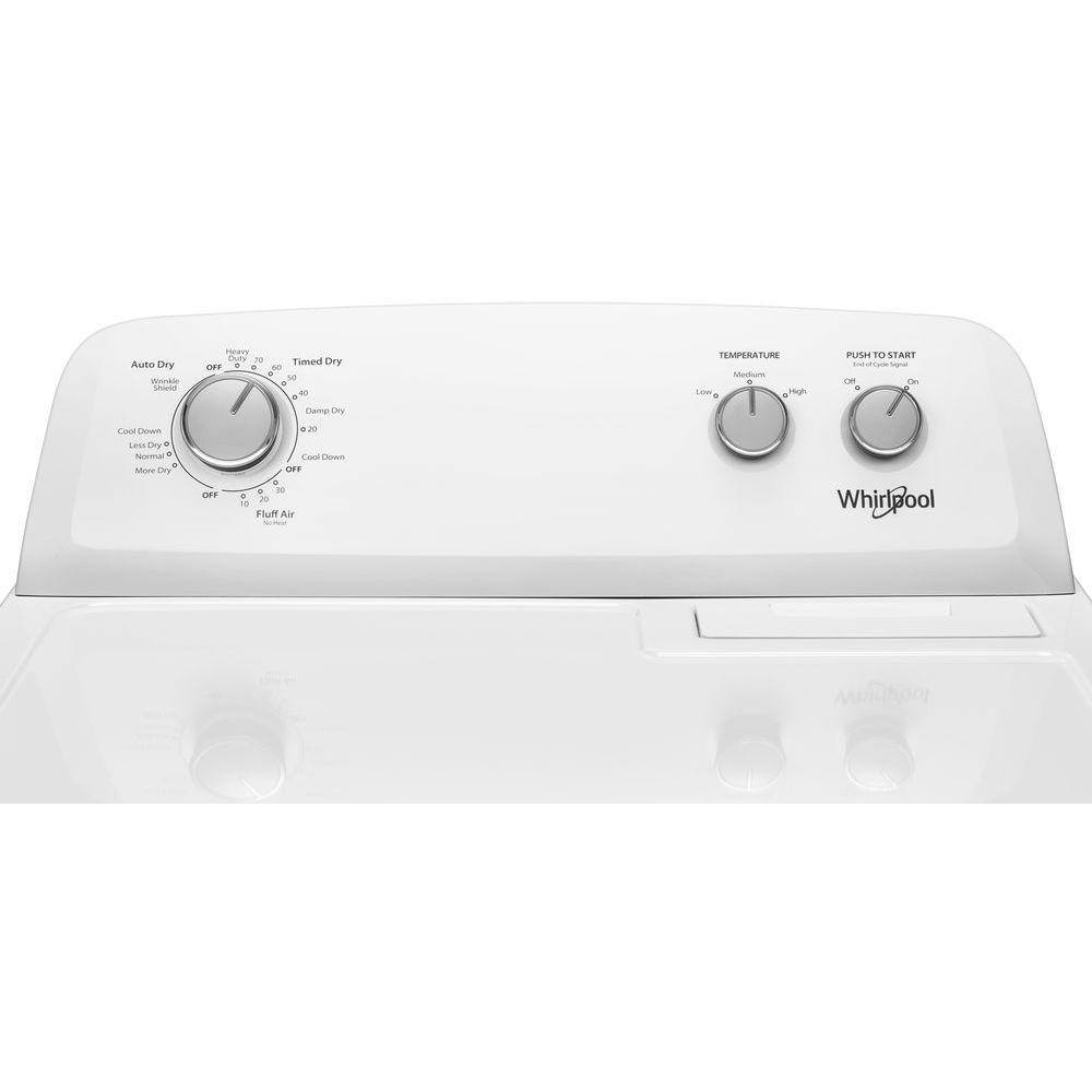 Whirlpool 7.0 cu. ft. 240-Volt White Electric Vented Dryer with AUTODRY Drying System WED4850HW