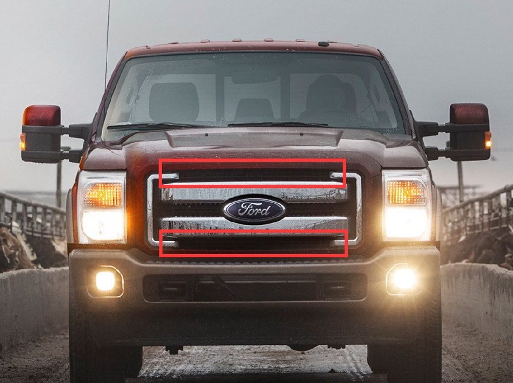 iJDMTOY Upper Grille Mount 30-Inch LED Light Bar Kit Compatible With 2011-2016 Ford F250 F350 Super Duty， Includes (1) 150W High Power CREE LED Lightbar， Grill Mounting Brackets and On/Off Switch Wiring