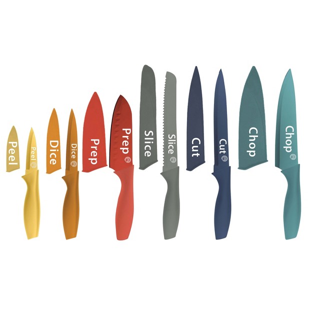 Masterchef 12 piece Colored Knife Set With Logo