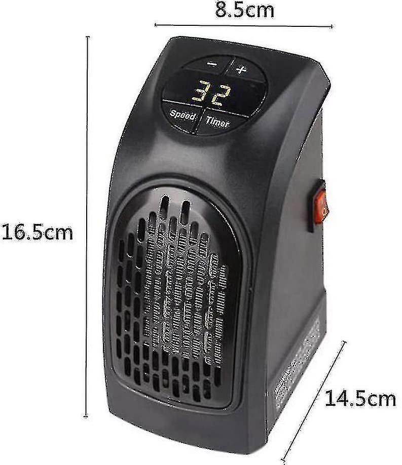 Small Heater With Wall Outlet - Home Appliance， Mini Fan Heater With Timer， Thermostat