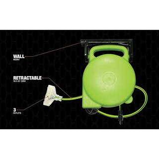 Southwire 45 ft. 143 Heavy-Duty Retractable Extension Cord Reel E316