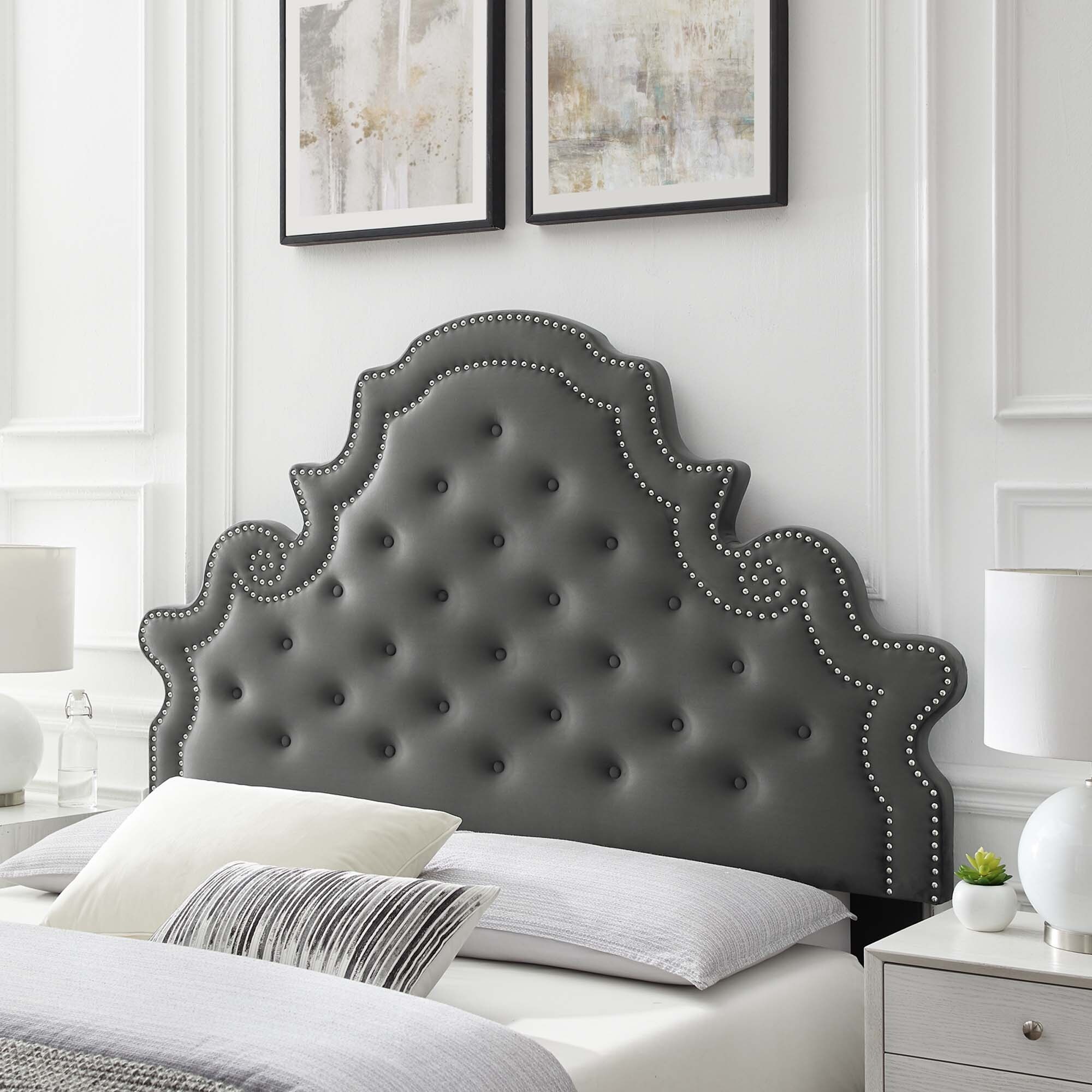 Diana Tufted Performance Velvet King/California King Headboard - - 33940175