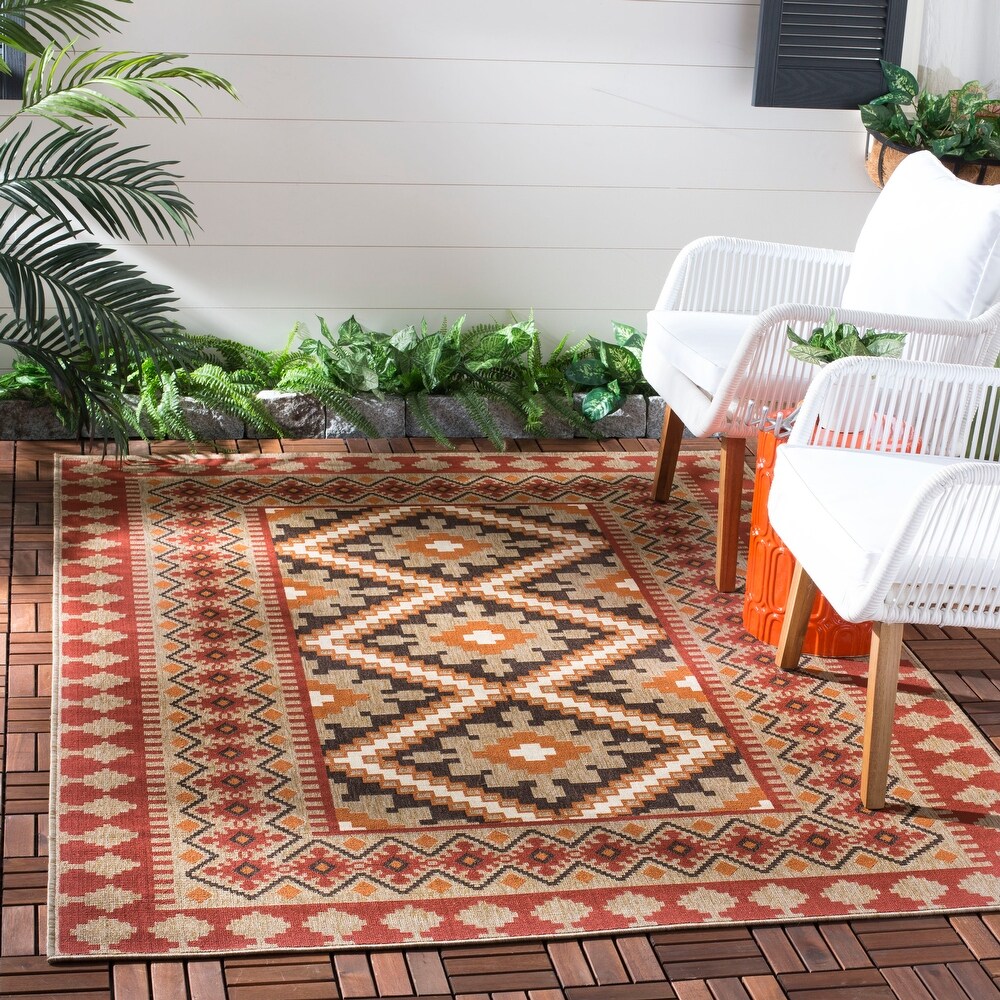 SAFAVIEH Veranda Eyvor Indoor/ Outdoor Waterproof Patio Backyard Rug