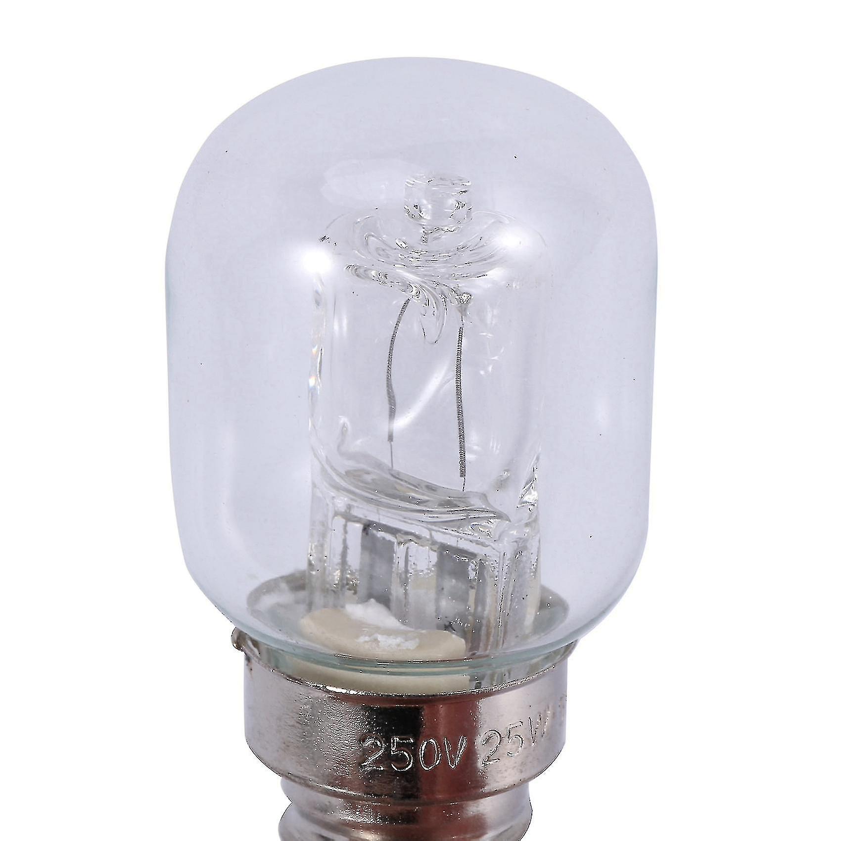 2x E14 High Temperature Bulb 500 Degrees 25w Halogen Bubble Oven Bulb