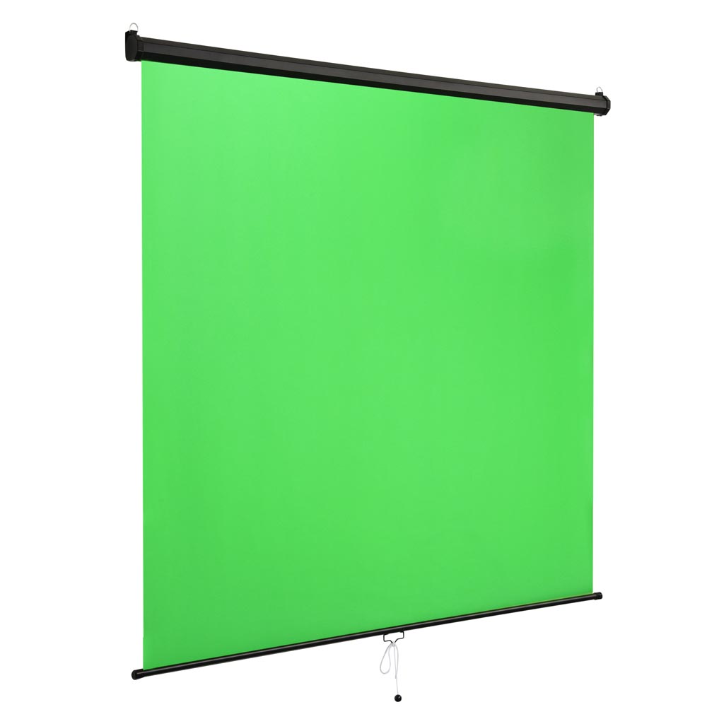 Yescom Retractable Green Screen Video Chromakey Backdrop 7x6ft