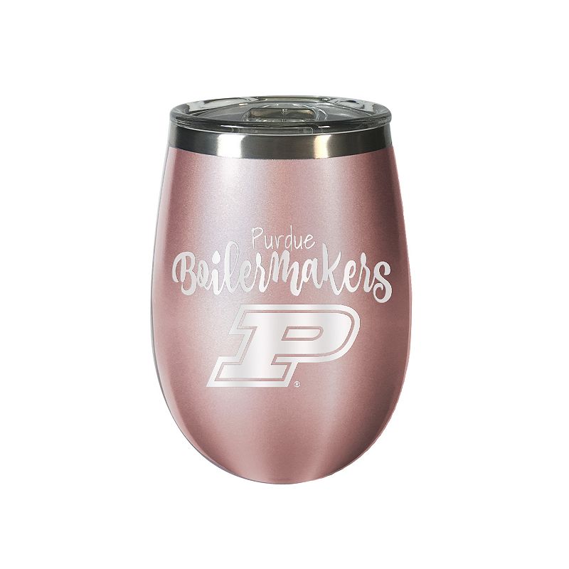 Purdue Boilermakers Rose Gold Finish Wine Tumbler