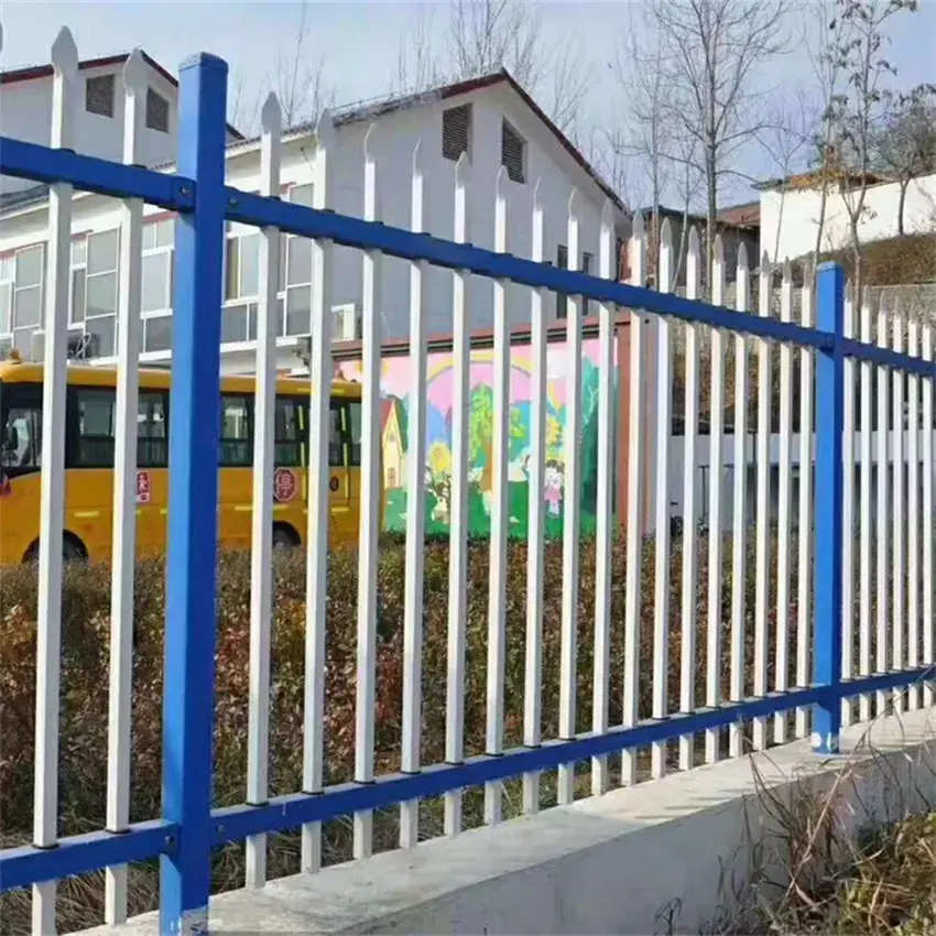 Manufacturer Supply High Quality Metal Fence Wrought Iron Zinc Steel Fence Panels