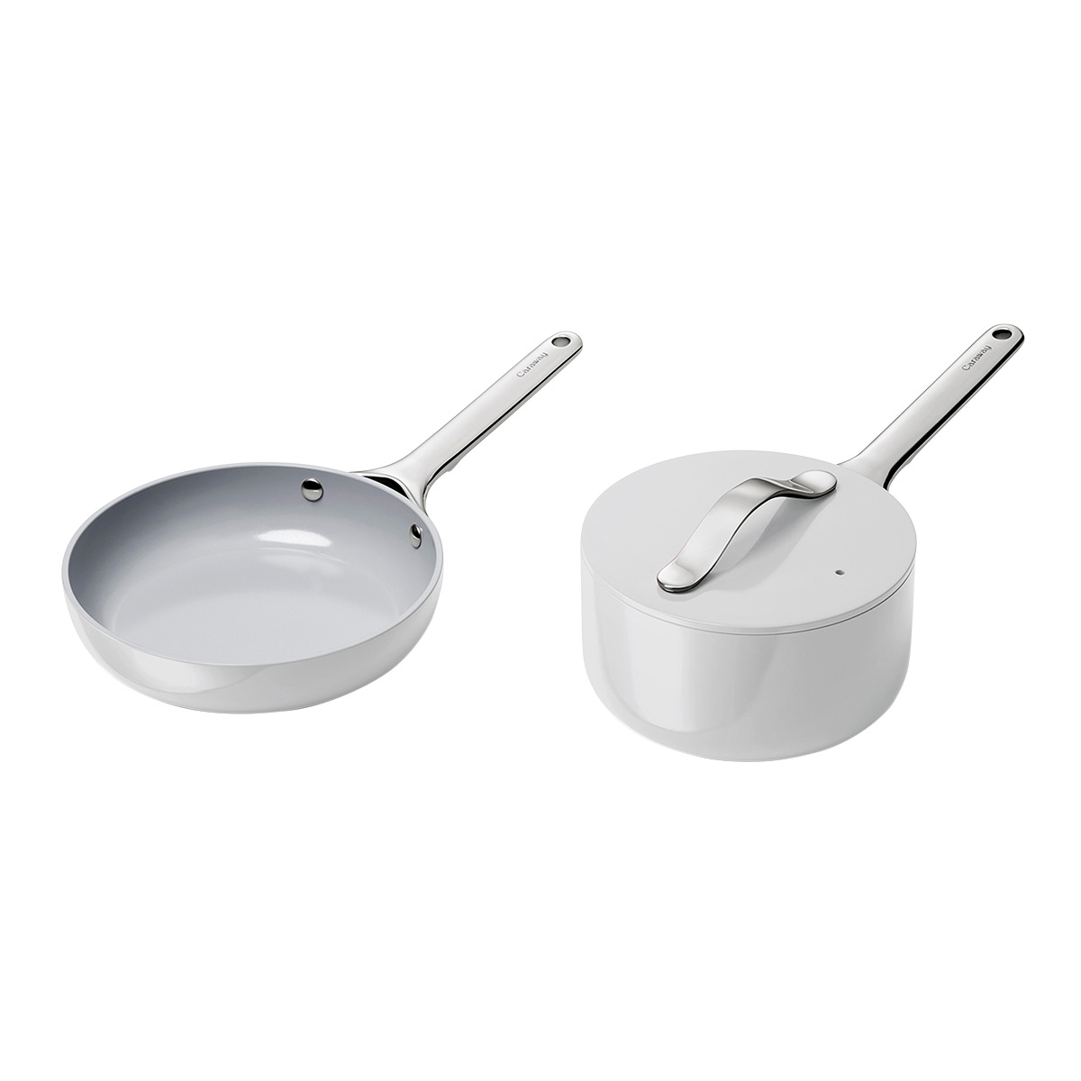 Caraway Home NonStick Ceramic Mini Fry Pan and Mini Sauce Pan Duo