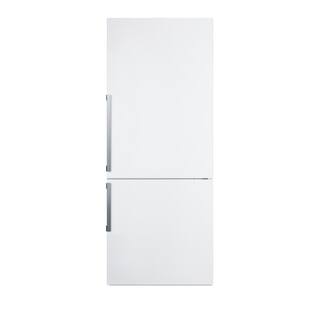 Summit Appliance 27 in. 16.8 cu. ft. Bottom Freezer Refrigerator in White Counter Depth FFBF281W