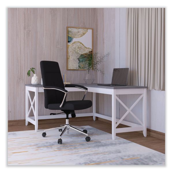 Workspace by Alera Leather Task Chair， Supports Up to 275 lb， 18.19