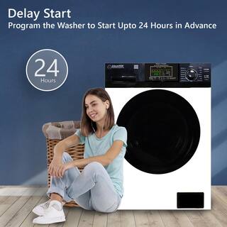 Equator 1.9 cu. ft. 110V All-in-One Washer and Dryer Combo with 2 Boxes of HE Detergent in WhiteBlack EZ 5500 CV WhiteBlack + 2 Boxes of HE