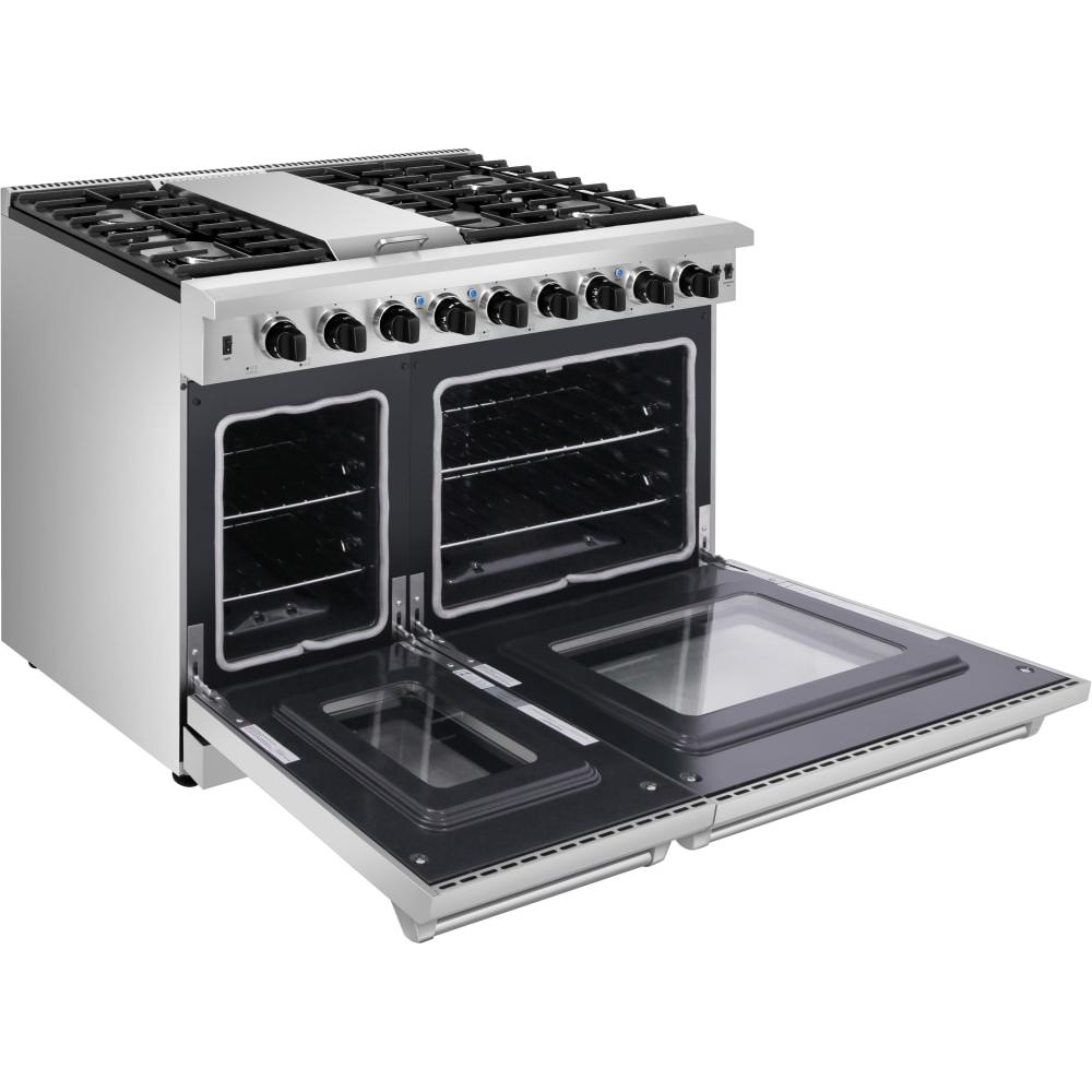 Thor Kitchen 48-inch Freestanding Gas Range with Griddle LRG4807U