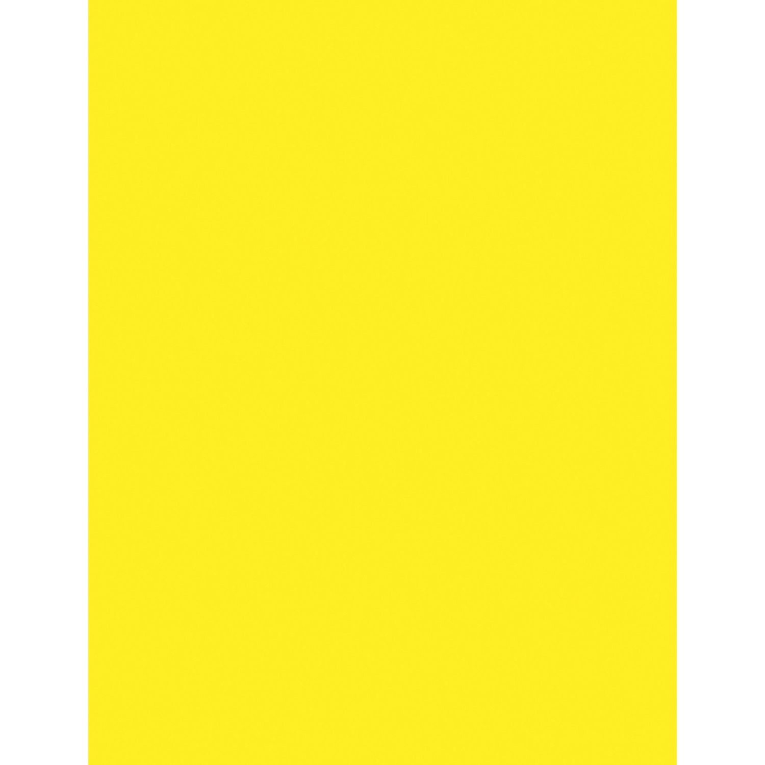 Laser Bond Paper - Neon Yellow - Recycled - 10 by Pacon Corporation PAC104316