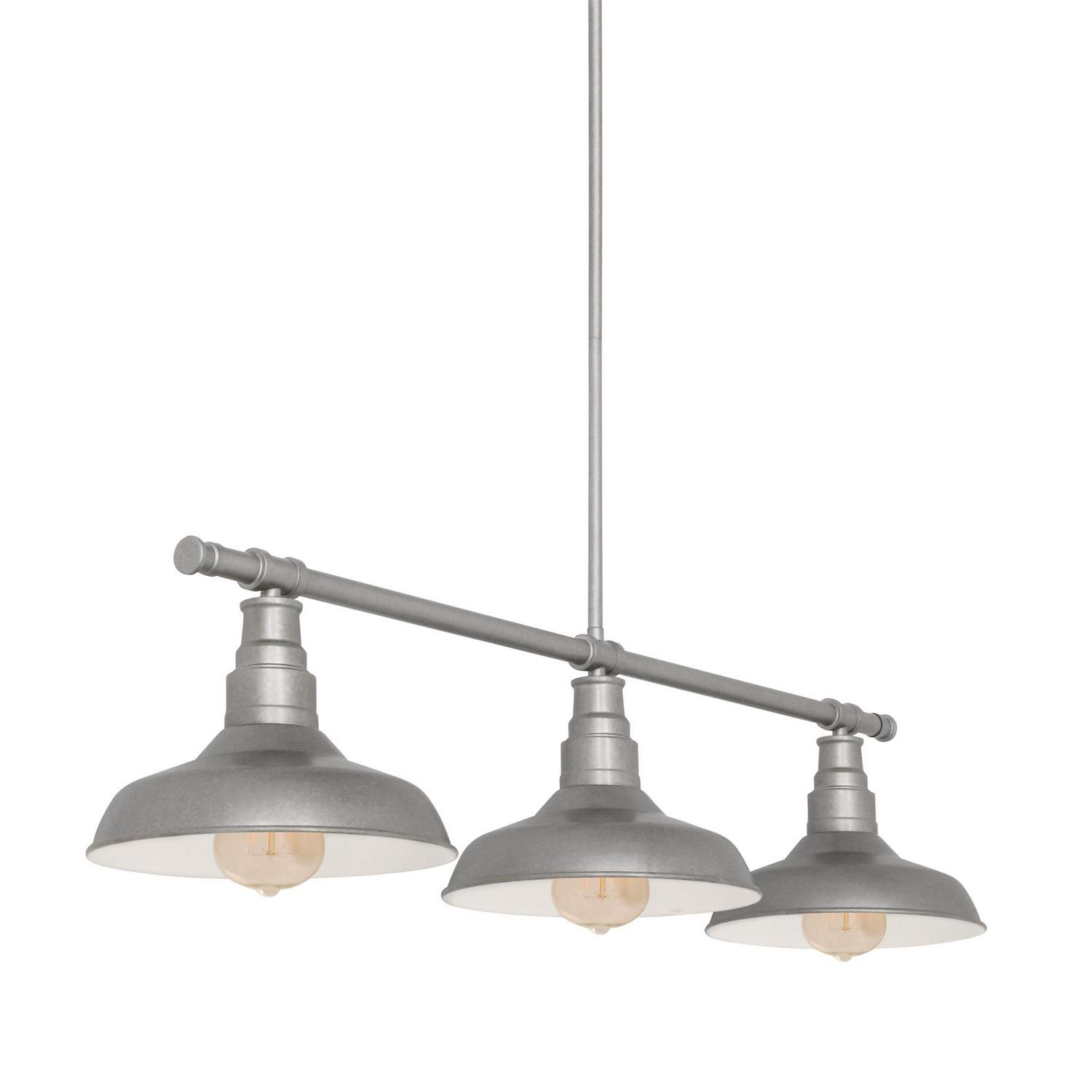 Design House Kimball 3-Light Indoor Pendant in Galvanized Paint