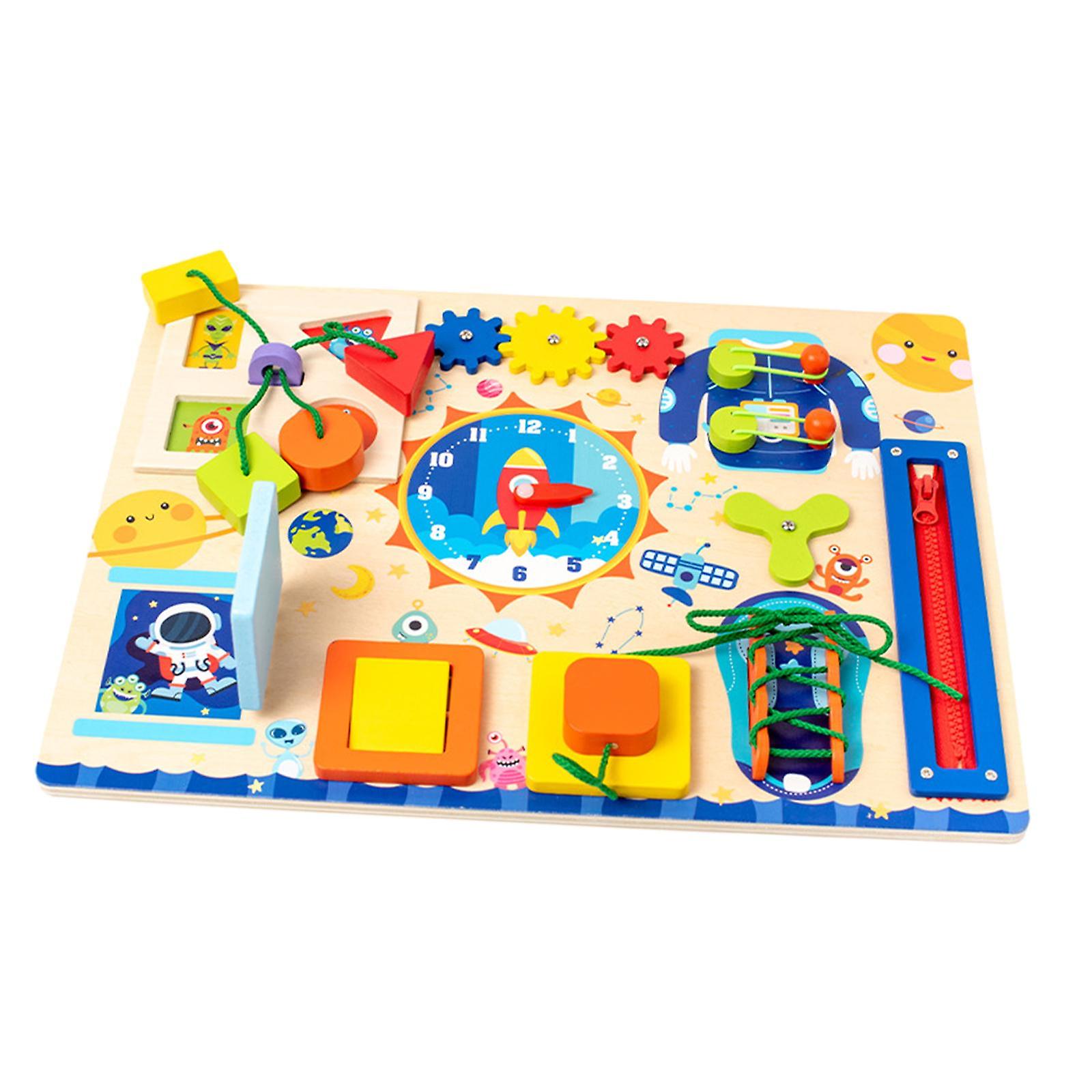 Busy Board Sensory Board Fine Motor Skills Activity Board Toy For Boys Gifts B