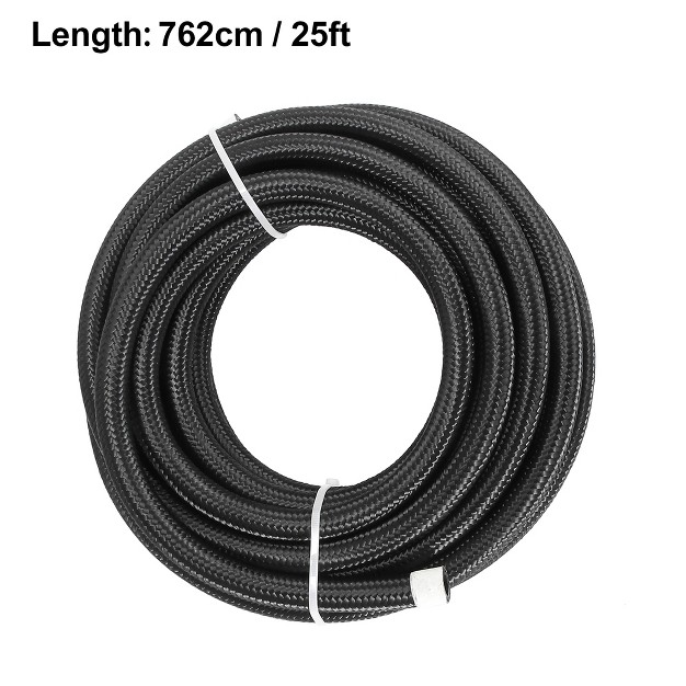 Unique Bargains Universal Braided Nylon Stainless Steel Cpe Oil Fuel Gas Line Hose