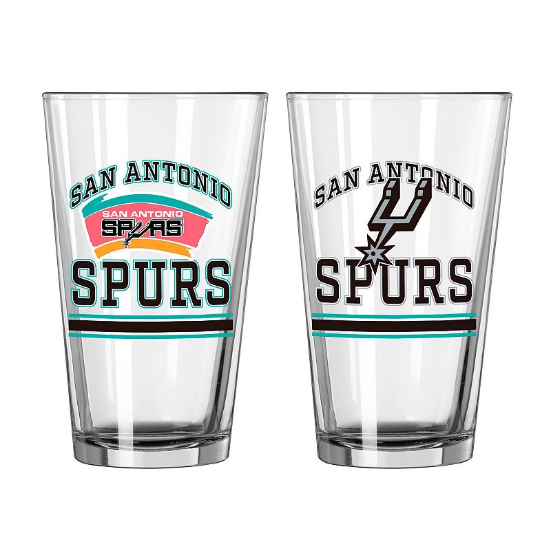 San Antonio Spurs 16oz. Pint Glass Two Pack