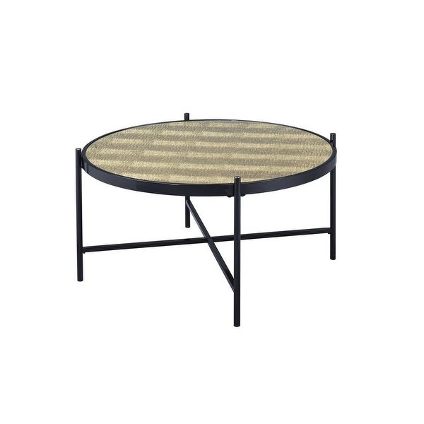 ACME Bage II Coffee Table in Black and Glass