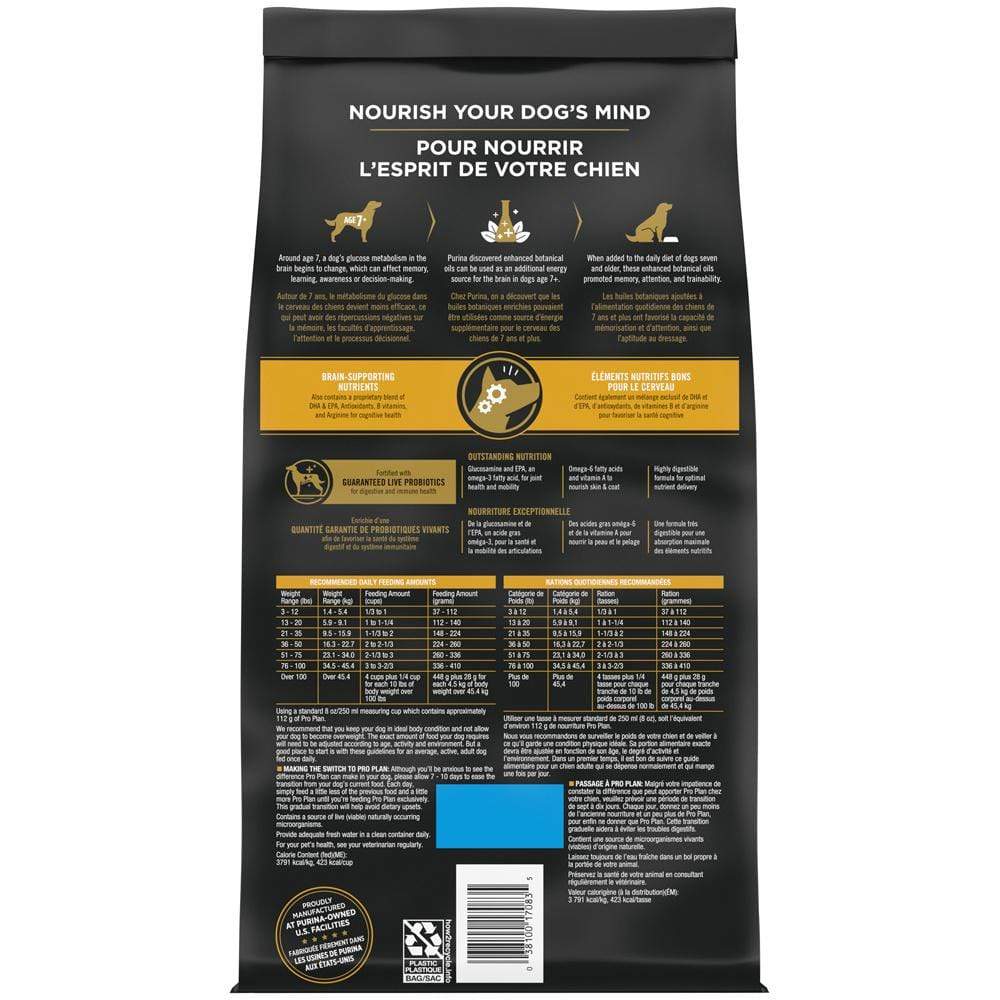 Purina Pro Plan Bright Mind Chicken and Rice Formula Senior Dry Dog Food