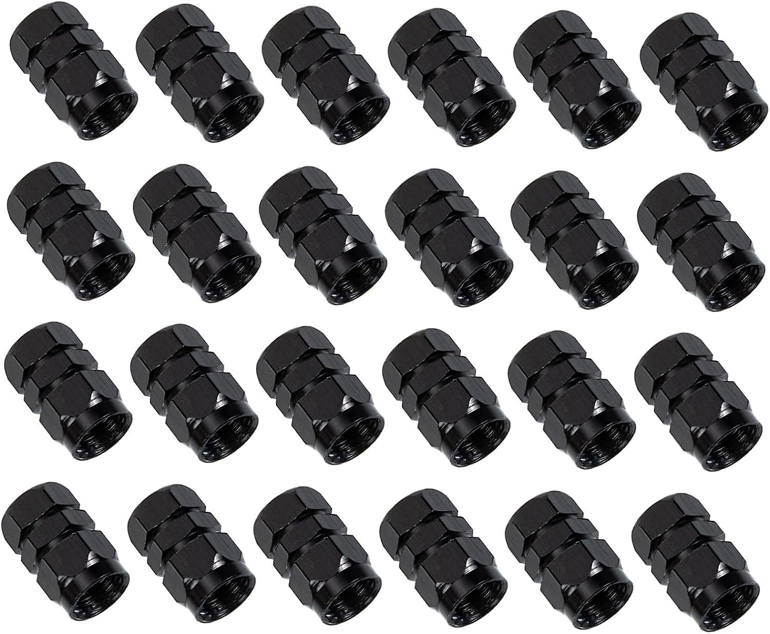 Aluminum Car Valve Stem Caps - 24 Pcs， Tire Air Nozzle Caps for Cars and Minibikes