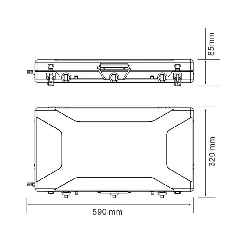 Your city High Power Double Stove Outdoor Kitchen Two Burner Camping Gas Stove