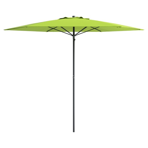 7 5 x27 X 7 5 x27 Uv And Wind Resistant Beach patio Umbrella Green Corliving