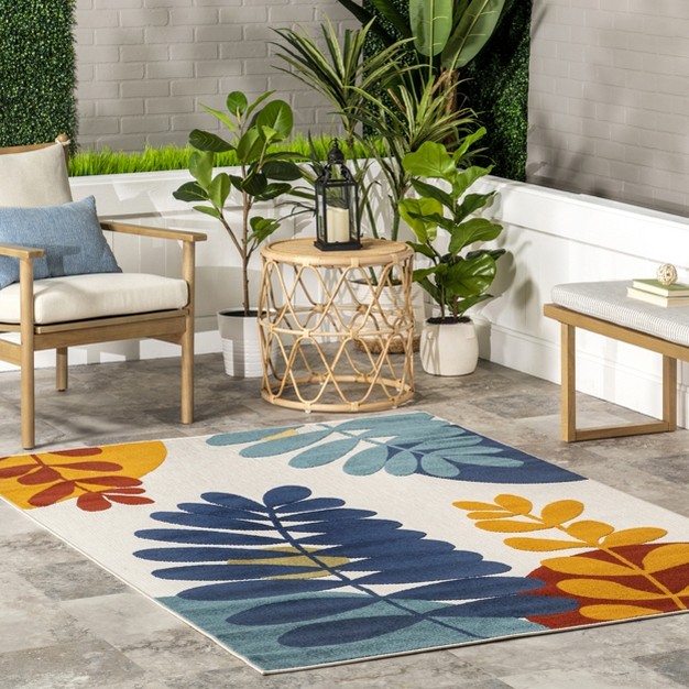 Nuloom Julissa Colorful Floral Indoor outdoor Area Rug