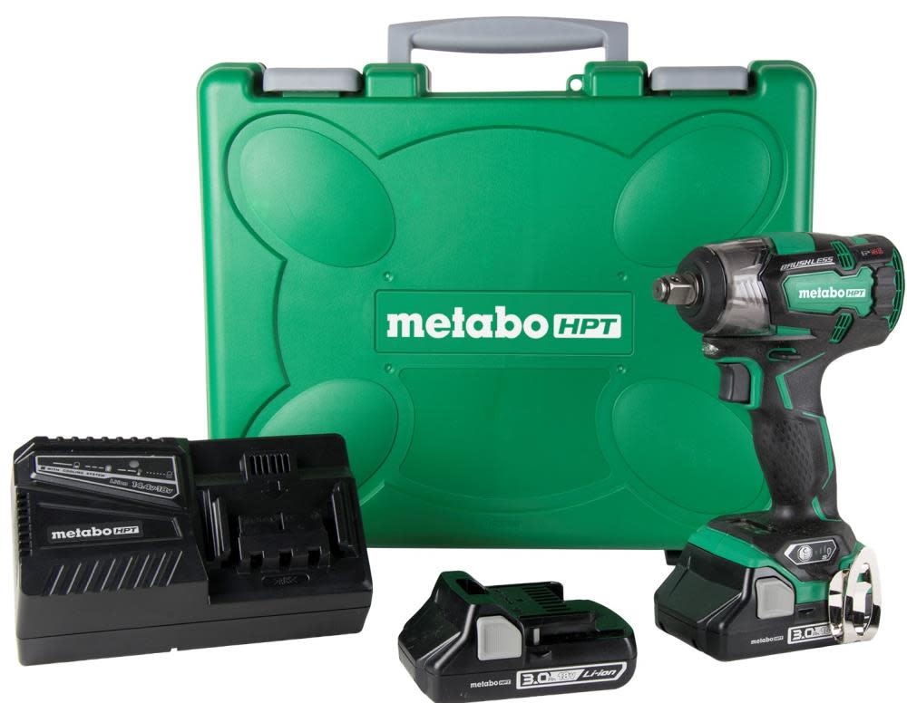 18V Lithium Ion 1/2 Inch Impact Wrench | Metabo HPT WR18DBDL2 ;