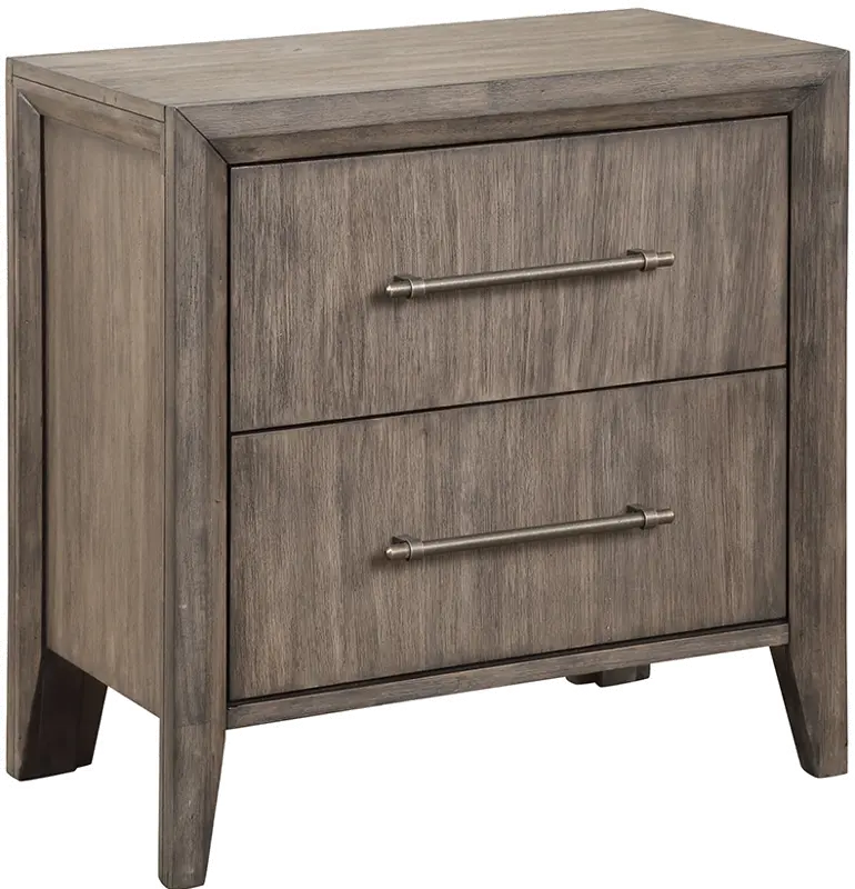 Avana Greige Nightstand