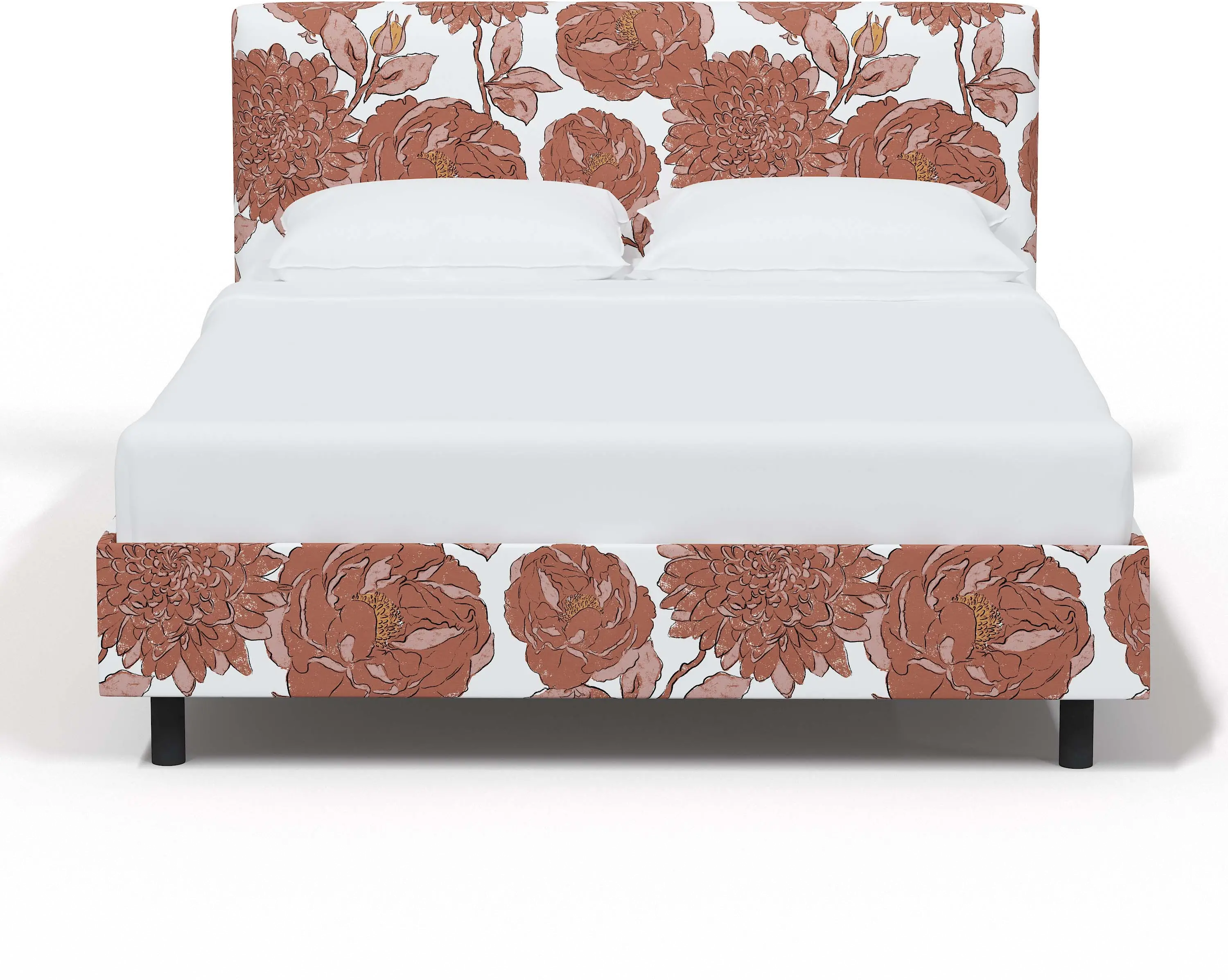 Brianna Pink Floral Twin Platform Bed - Skyline Furniture