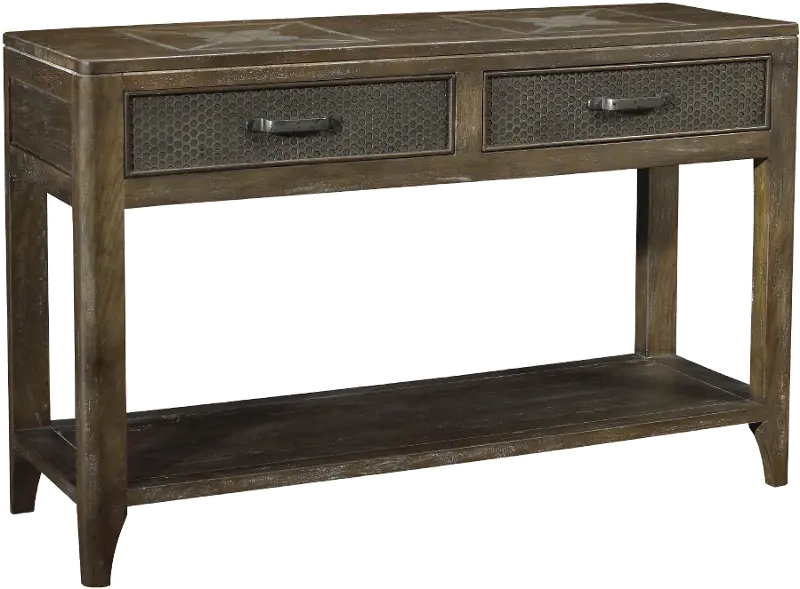 Corvelle Industrial Timberwood Sofa Table