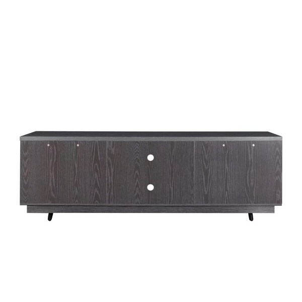 TV Stand Entertainment Center Console Table with 2 Doors and 4 Open Shelves - 83 inches in width