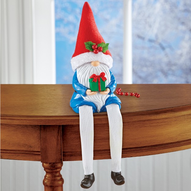 Collections Etc 9 piece Seasonal Gnome Decorative Sitter Set 3 75 X 3 25 X 13