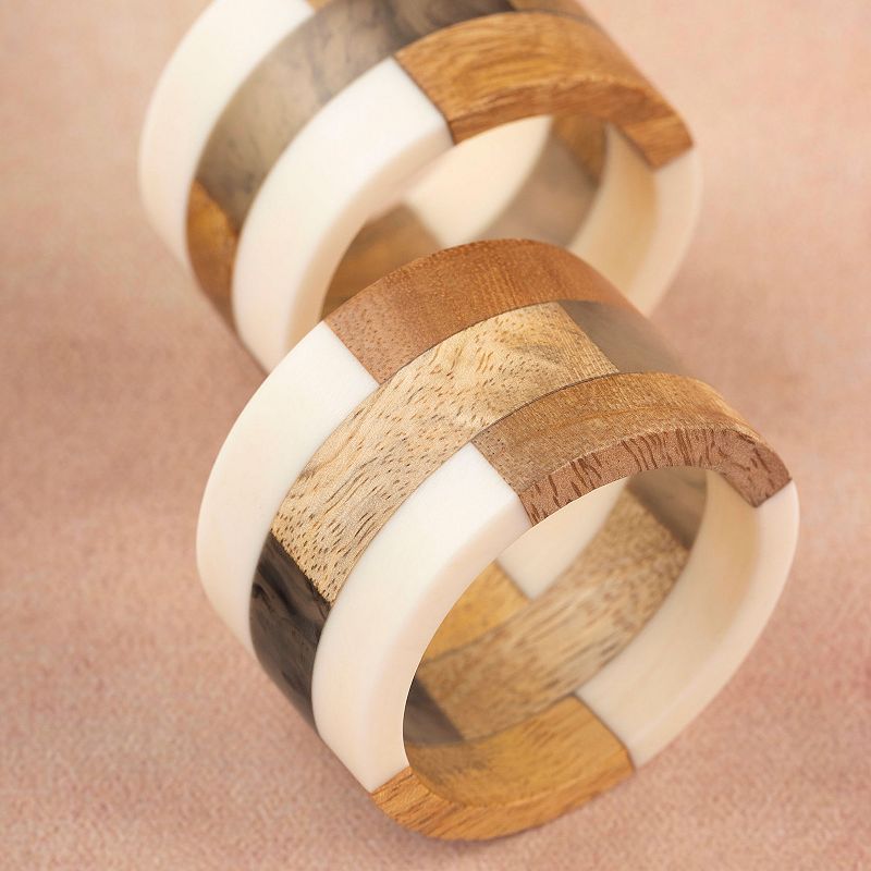 Travis Napkin Rings， Set of 6