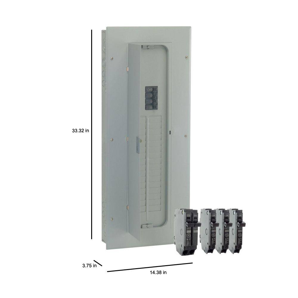 GE 200 Amp 32-Space 40-Circuit Indoor Main Breaker Load Center Value Kit TM3220CCUB1K