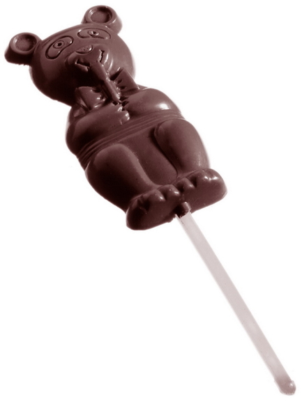 Chocolate World CW2039 Chocolate mould bear on sti...