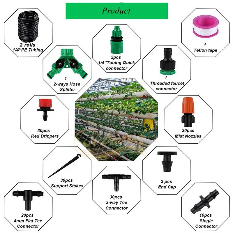 Adjustable DIY Automatic micro Drip Irrigation System garden irrigation kits for garden irrigation