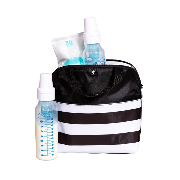 J l Childress Maxicool Four Bottle Cooler Black Stripe