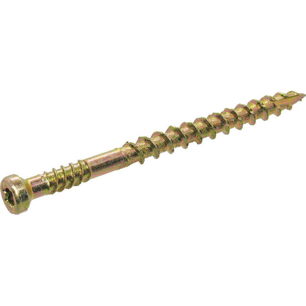 #8 in. in. x 2-14 in. Star Drive Trim Head Gold Construction Screw (1 lbs. - Pack) 214THGCS1