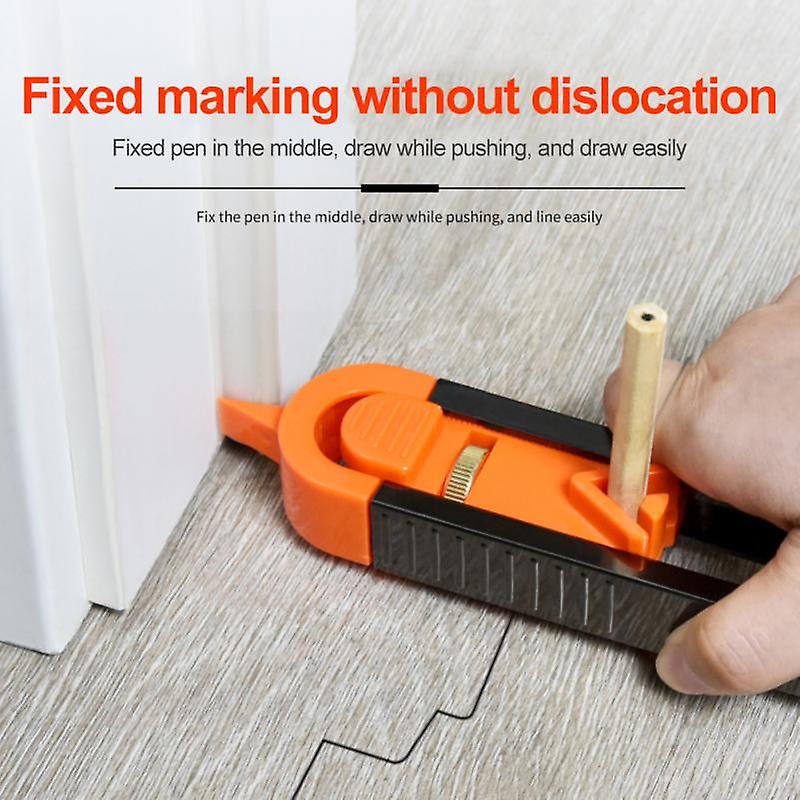 Multifunction Contour Profile Gauge Duplicator Shape Measuring Copy Extractor Floor Tile Laying Carpet Contours Gauge Arc Ruler