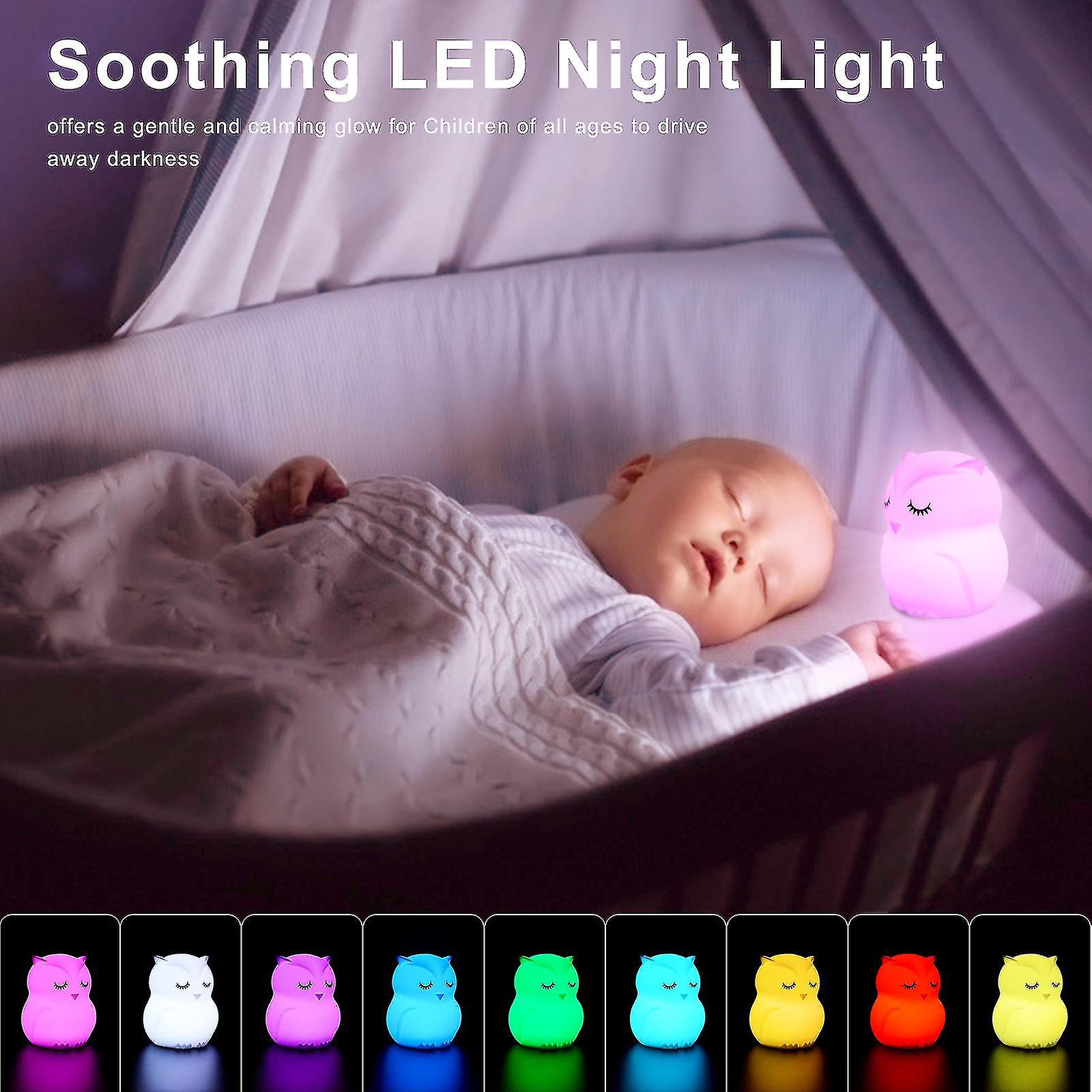 Children Baby Nachtlicht Animal Led Sleep Light Duck Rabbit Bunny Music Nursery Nightlight Silicone Night Lamp For Babi Kid Room