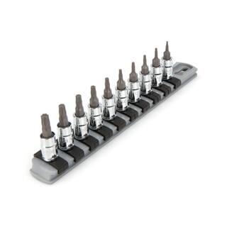 TEKTON 14 in. Drive Torx Bit Socket Set (10-Piece) SHB90103