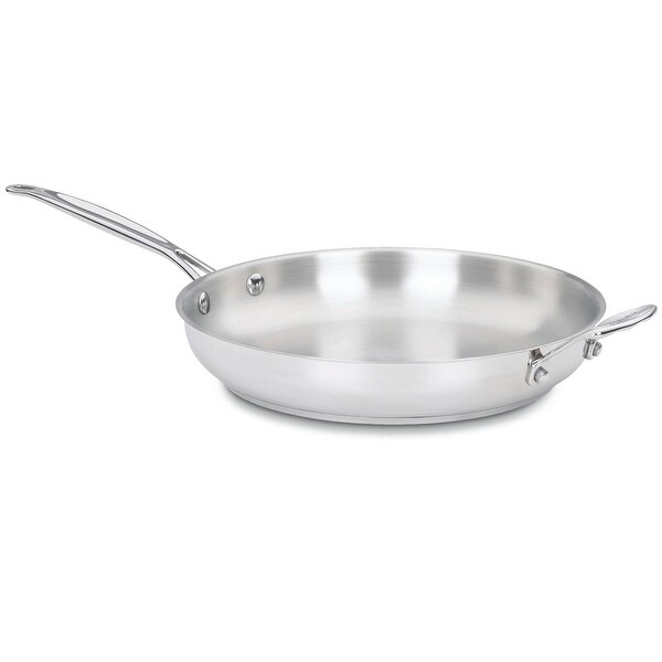 12 Inch Cool Touch Stainless Steel Skillet - 20 inches x 3.5 inches H x 12 inches D