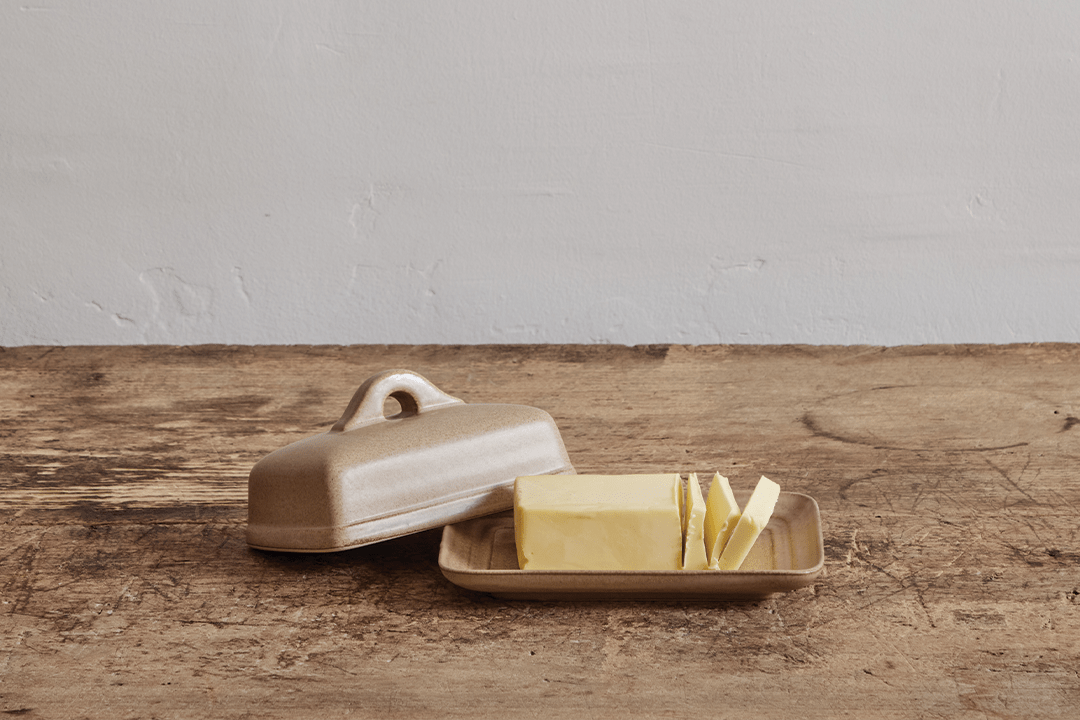 Nickey Kehoe Butter Dish in Flax