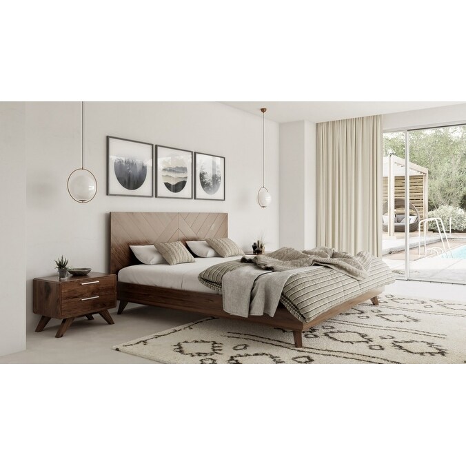 Modrest Soren Modern Walnut Bed